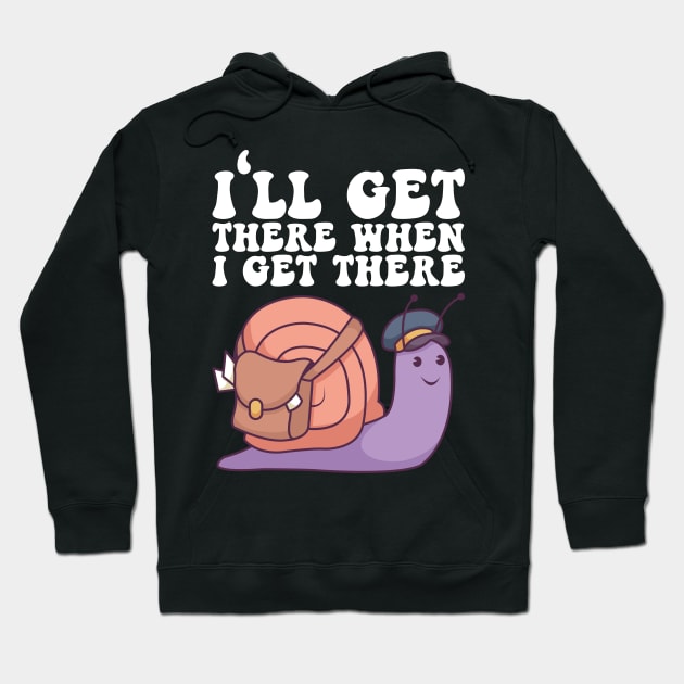 I'll Get There When I Get There - Mailman Gift Hoodie by biNutz